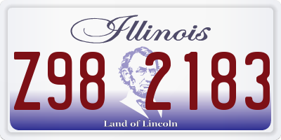 IL license plate Z982183