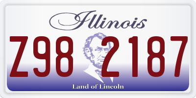 IL license plate Z982187