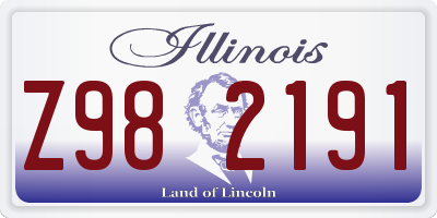 IL license plate Z982191