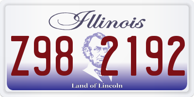 IL license plate Z982192