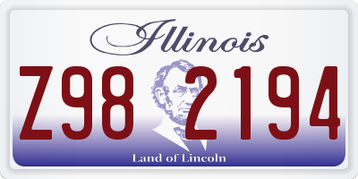 IL license plate Z982194