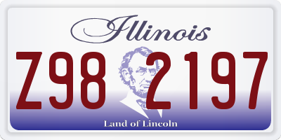 IL license plate Z982197