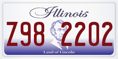 IL license plate Z982202