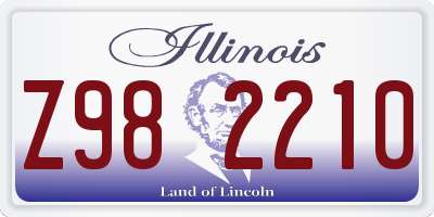 IL license plate Z982210