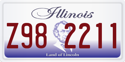 IL license plate Z982211
