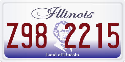 IL license plate Z982215