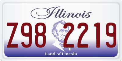 IL license plate Z982219