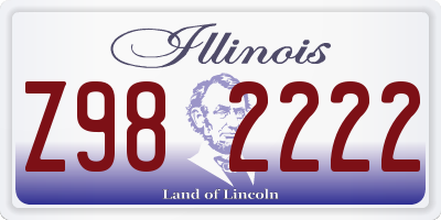 IL license plate Z982222