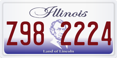 IL license plate Z982224