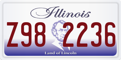IL license plate Z982236