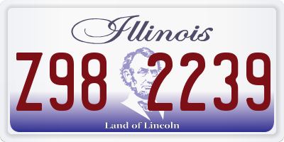 IL license plate Z982239