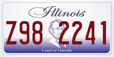 IL license plate Z982241