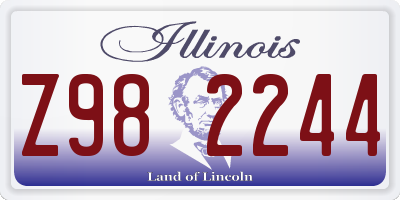 IL license plate Z982244