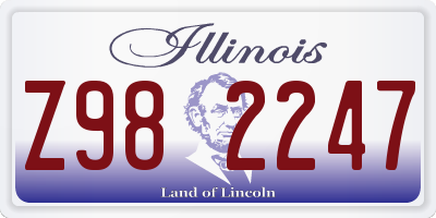 IL license plate Z982247