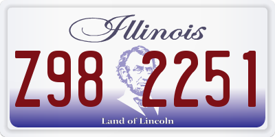 IL license plate Z982251