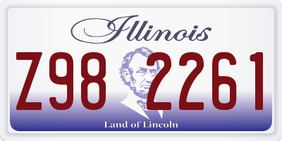 IL license plate Z982261