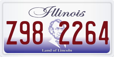 IL license plate Z982264