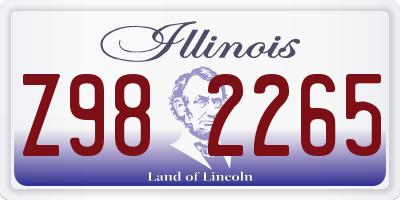 IL license plate Z982265