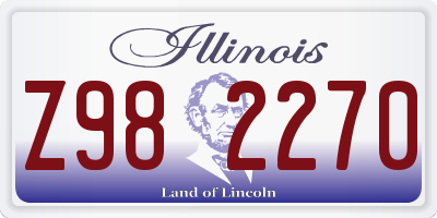 IL license plate Z982270