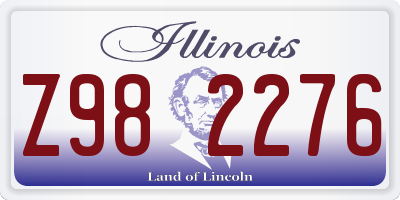 IL license plate Z982276