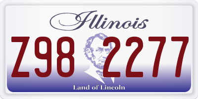 IL license plate Z982277