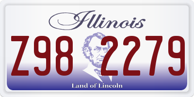 IL license plate Z982279