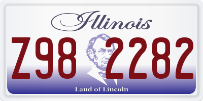 IL license plate Z982282