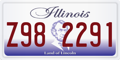 IL license plate Z982291