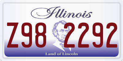 IL license plate Z982292