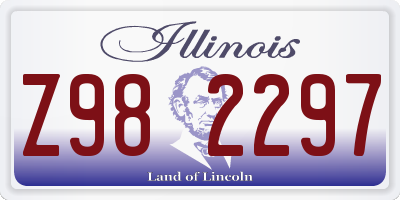IL license plate Z982297