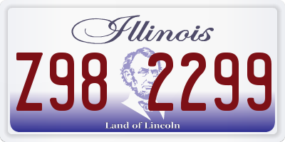 IL license plate Z982299