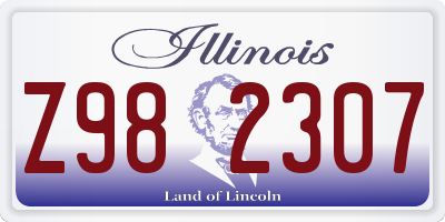 IL license plate Z982307