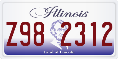 IL license plate Z982312
