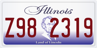 IL license plate Z982319