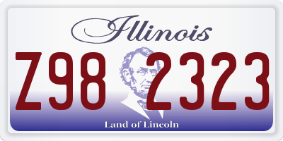 IL license plate Z982323