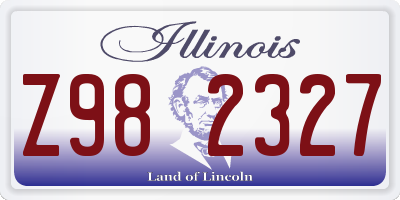 IL license plate Z982327