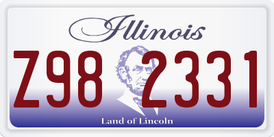 IL license plate Z982331
