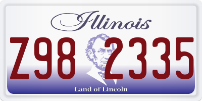IL license plate Z982335