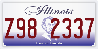 IL license plate Z982337