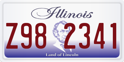 IL license plate Z982341