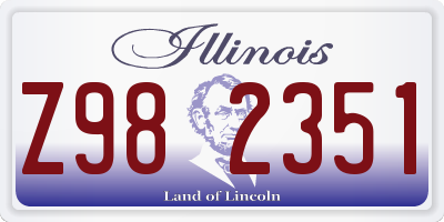IL license plate Z982351