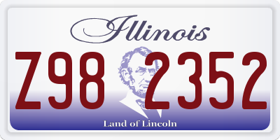 IL license plate Z982352