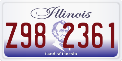 IL license plate Z982361