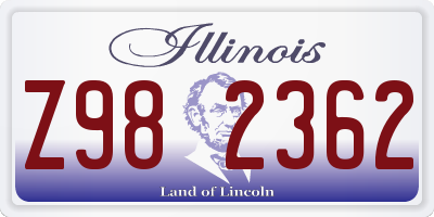 IL license plate Z982362