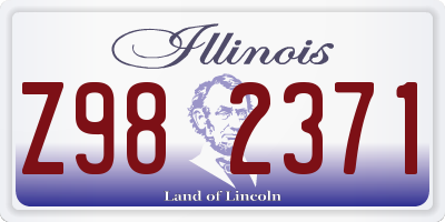 IL license plate Z982371