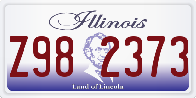 IL license plate Z982373