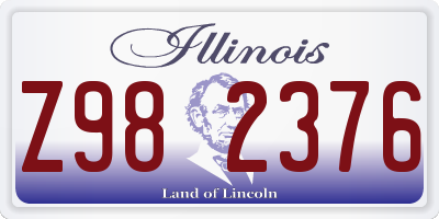 IL license plate Z982376