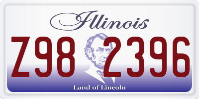 IL license plate Z982396
