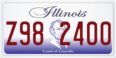 IL license plate Z982400