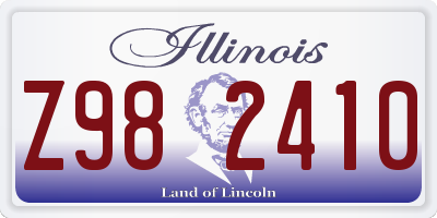 IL license plate Z982410